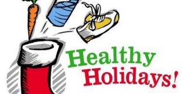 Healthy holidays illustration